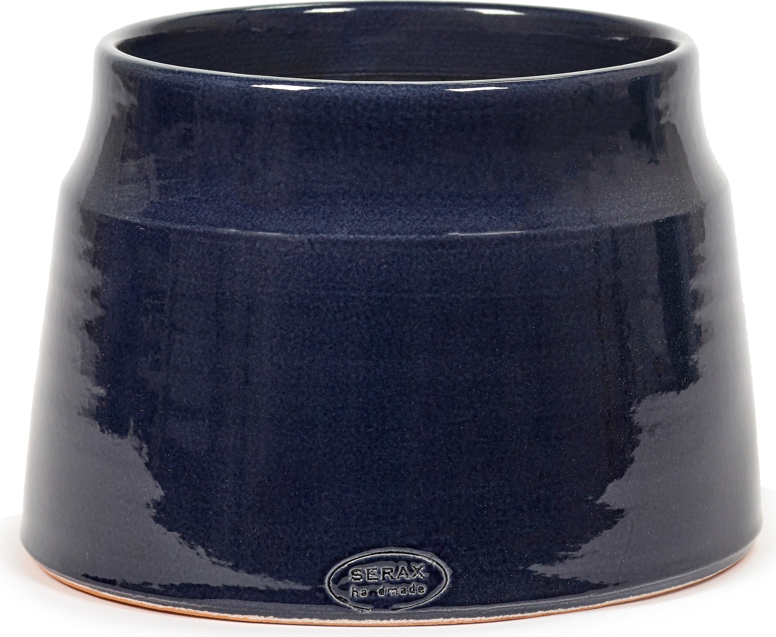 Osłonka na doniczkę Glazed Shades 25 cm granatowa