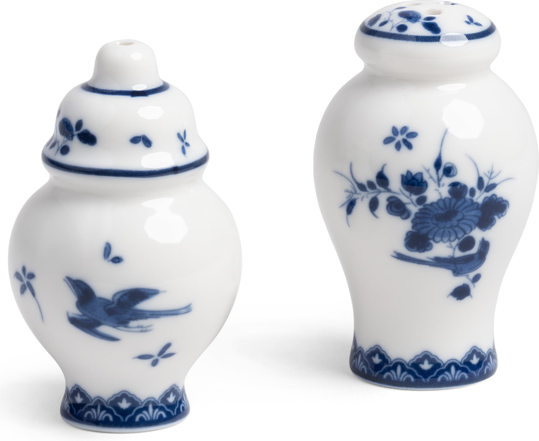 Solniczka i pieprzniczka Delftware