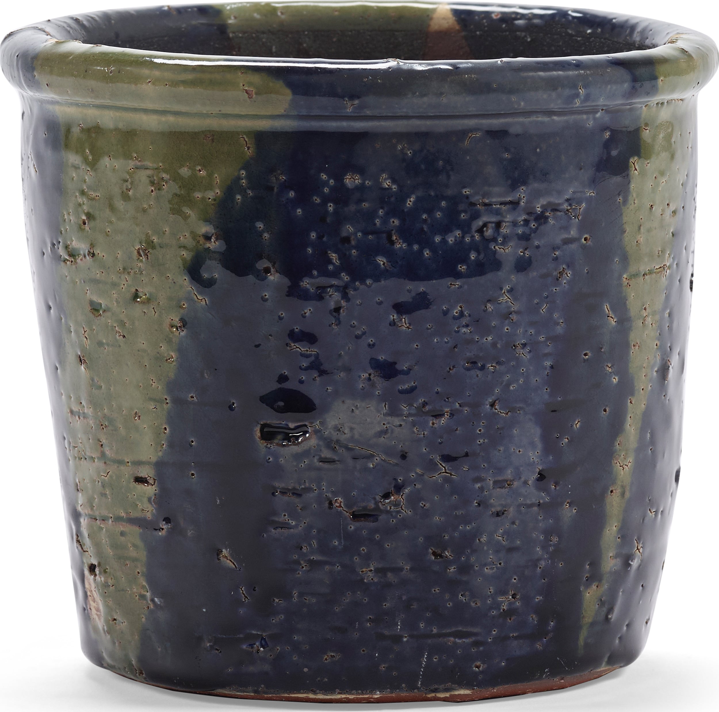 Osłonka na doniczkę Glazed Shades 15 cm niebiesko-zielona