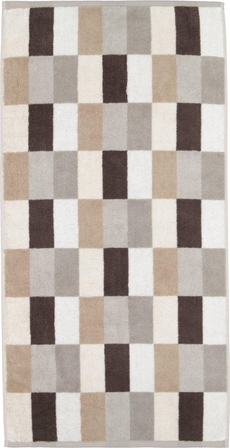 Ręcznik Coordinates Karo 80 x 150 cm brązowy