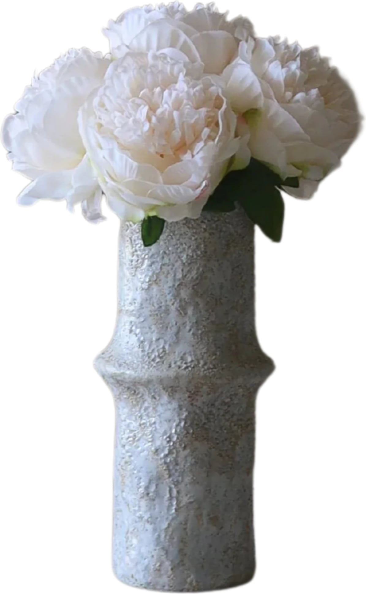 Kwiaty sztuczne bukiet Botane piwonie 32 cm kremowe