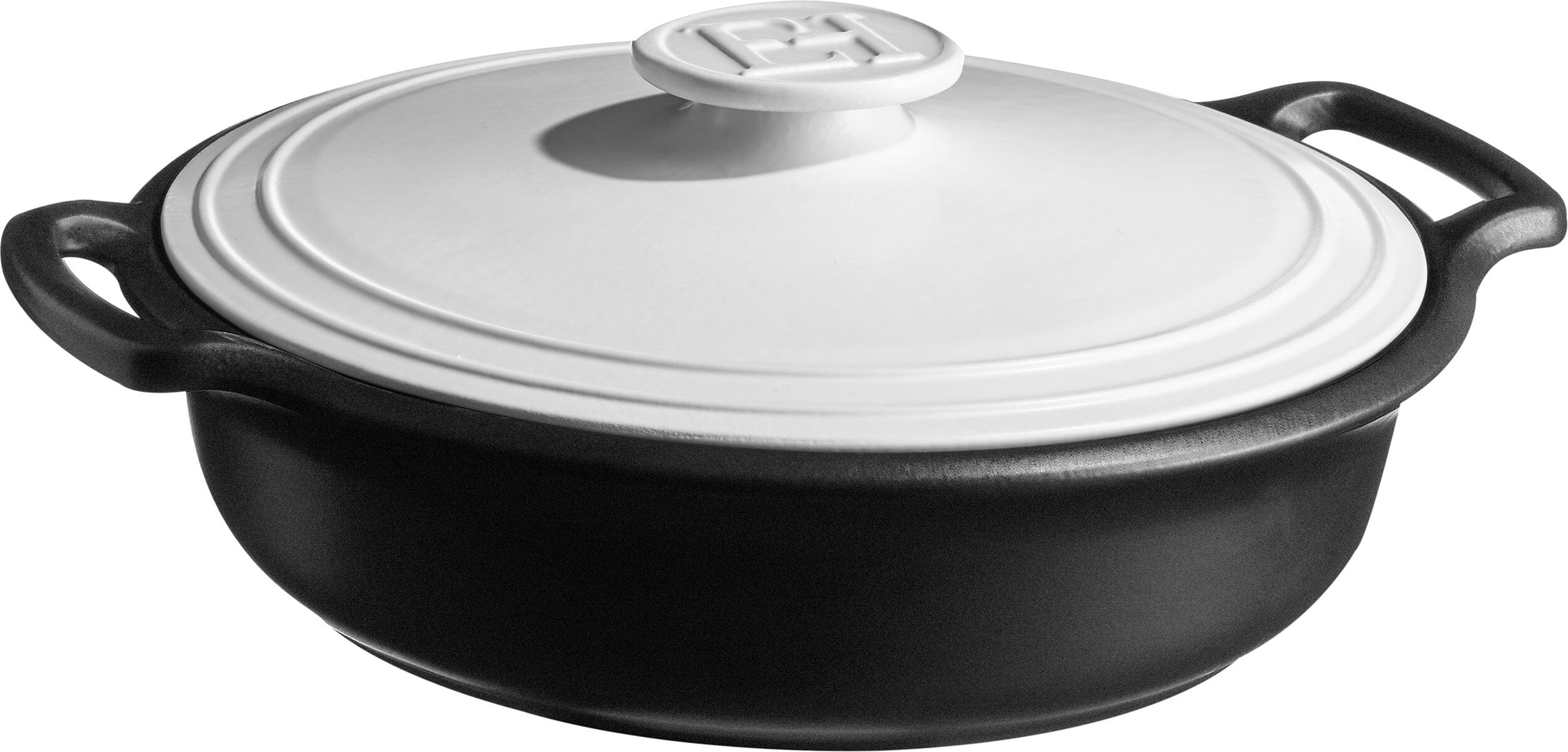 Garnek ceramiczny Sublime+ 4 l z białą pokrywą