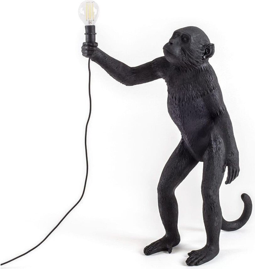 Lampa Monkey czarna stołowa stojąca