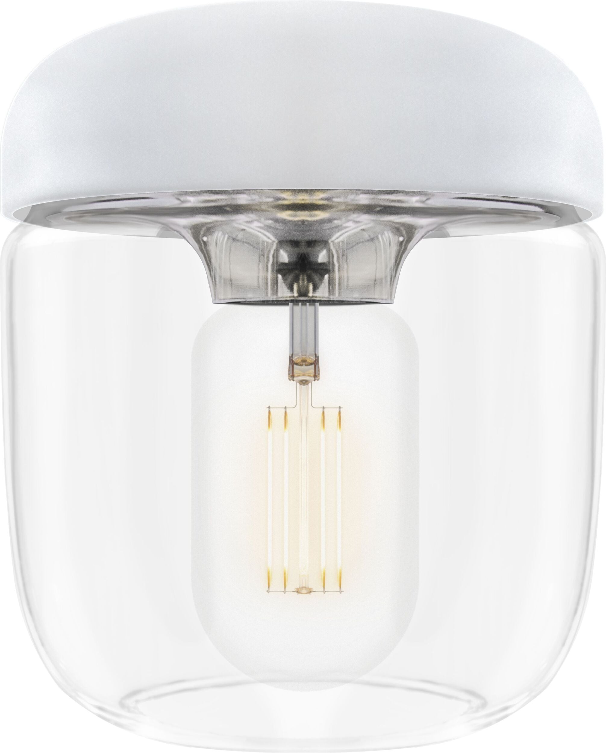 Lampa Acorn biała chrom