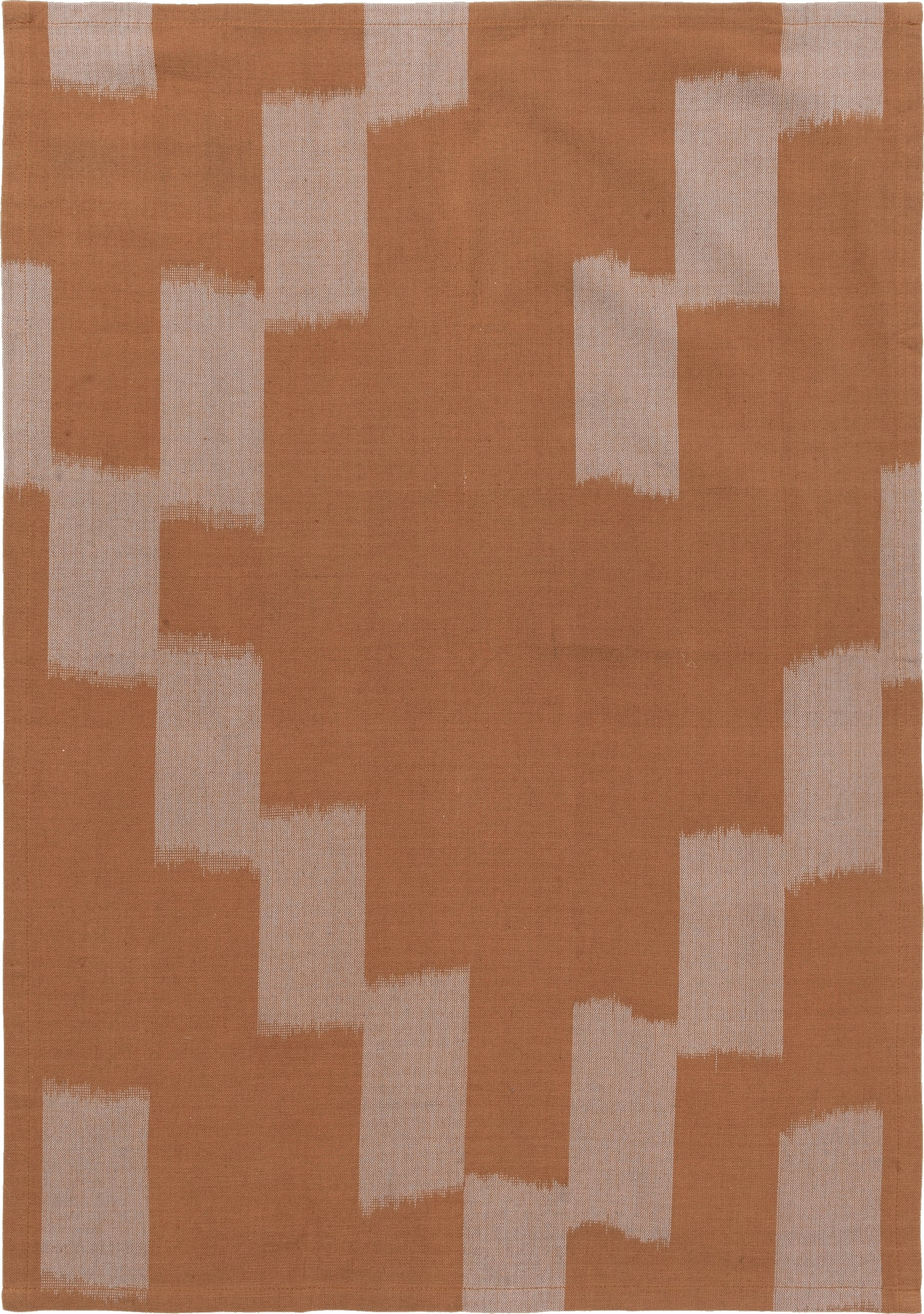 Ścierka kuchenna Ikat 50 x 70 cm pomarańczowo-beżowa