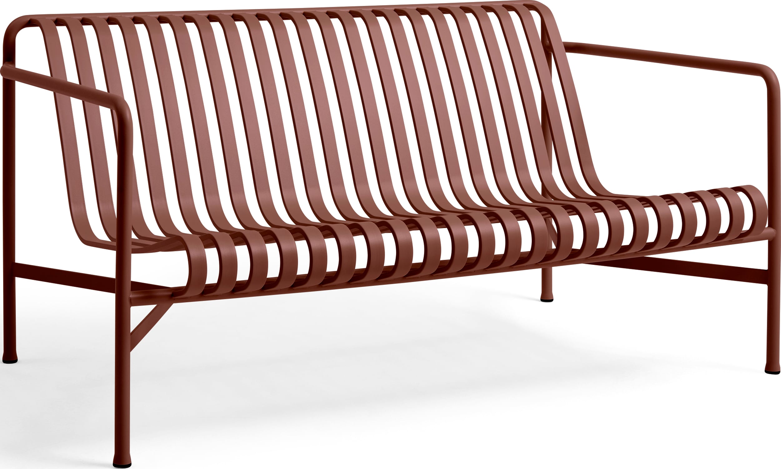 Sofa ogrodowa Palissade 139 cm czerwona
