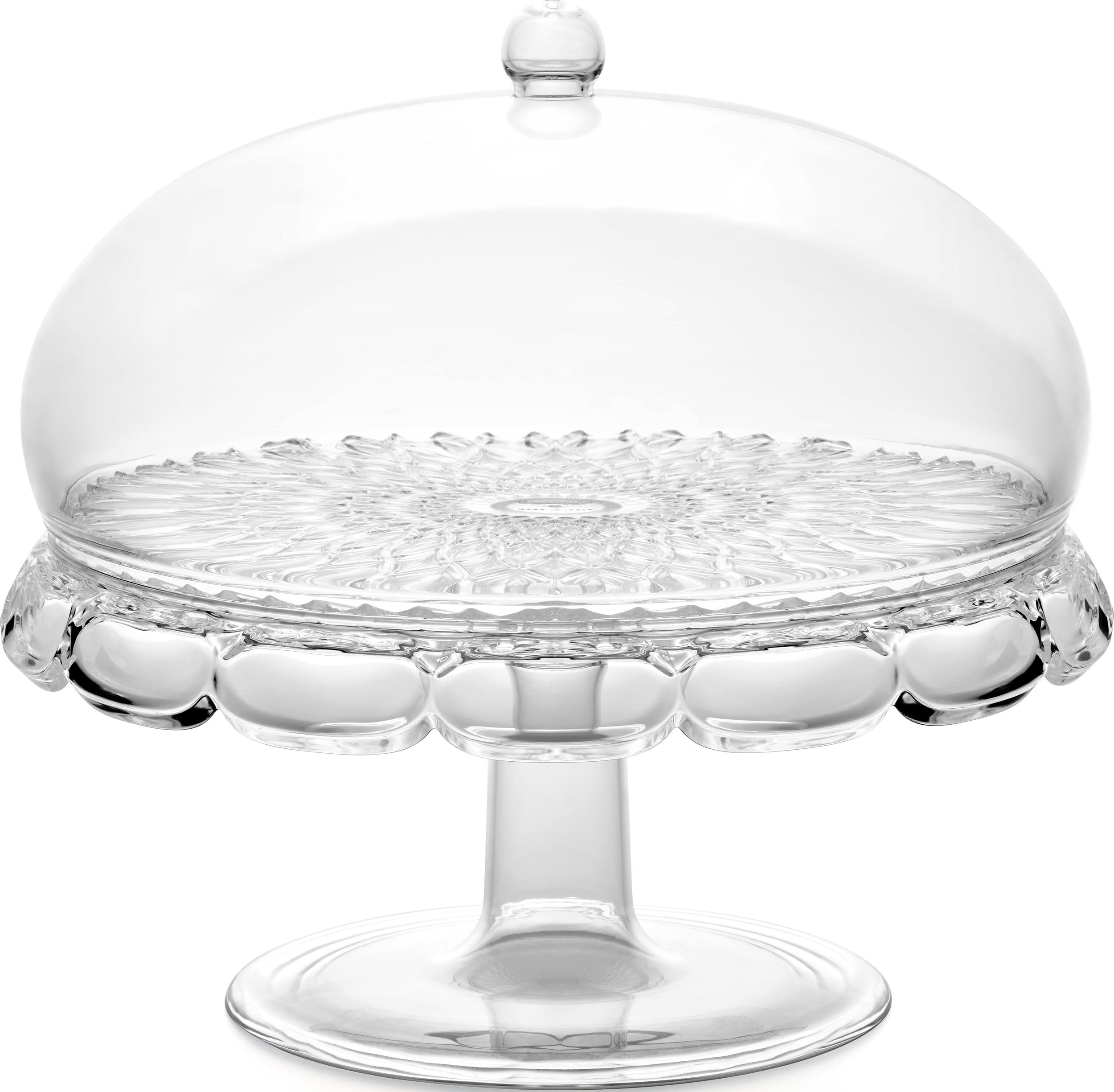 Patera na ciasto Vanity 27 7 cm przezroczysta