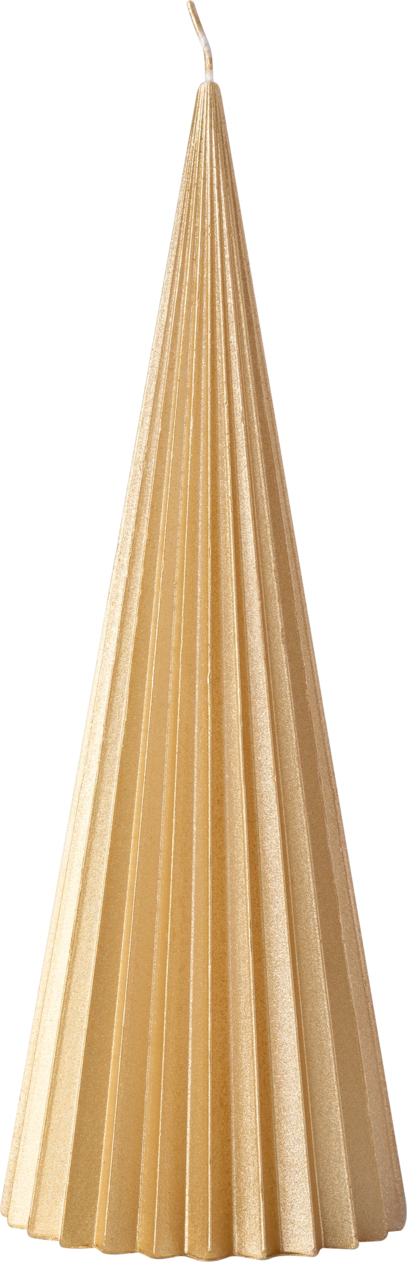 Świeca świąteczna Christmas Chic choinka 24 cm złota