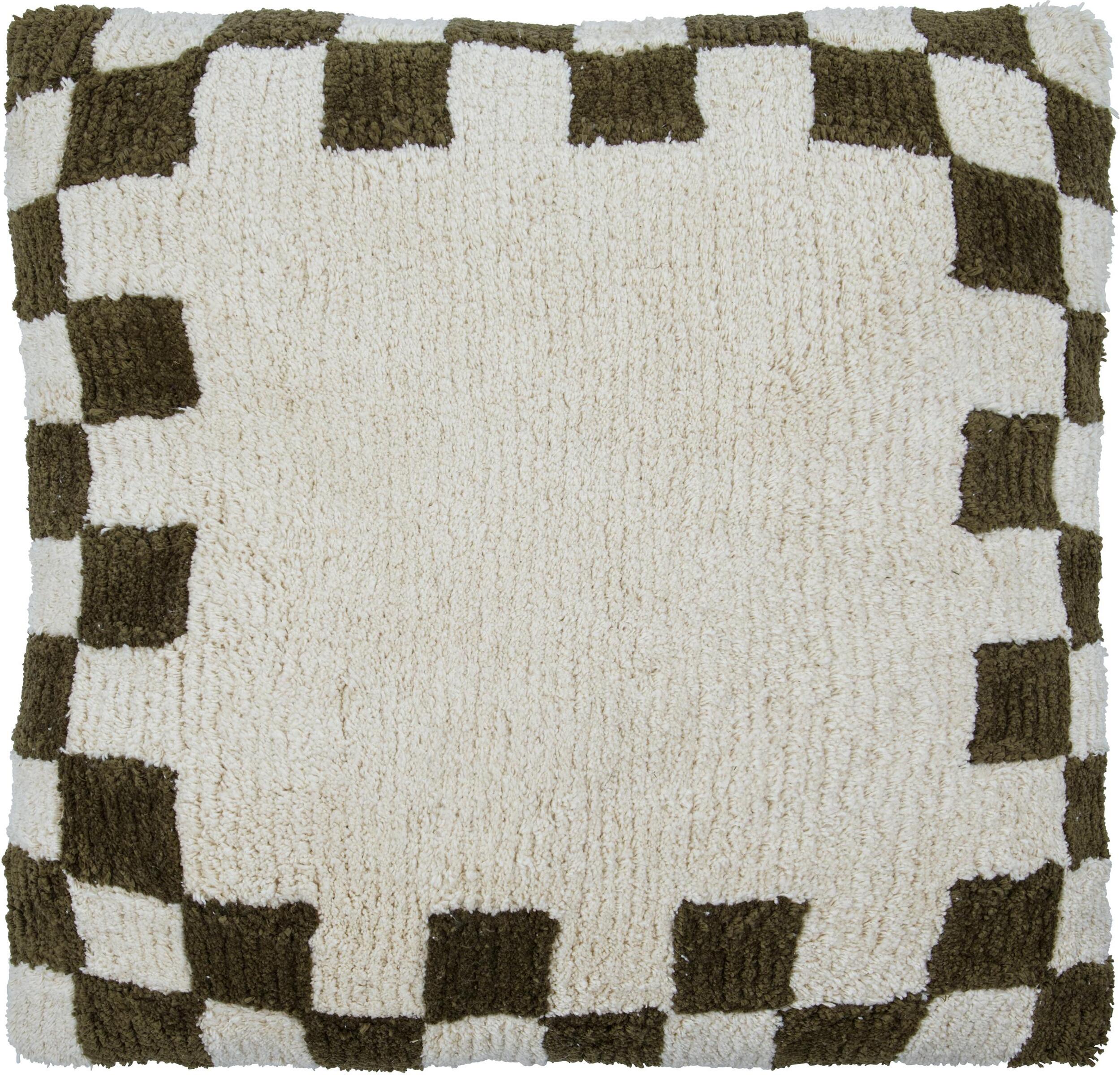 Poszewka dekoracyjna Chess 50 x 50 cm zielona