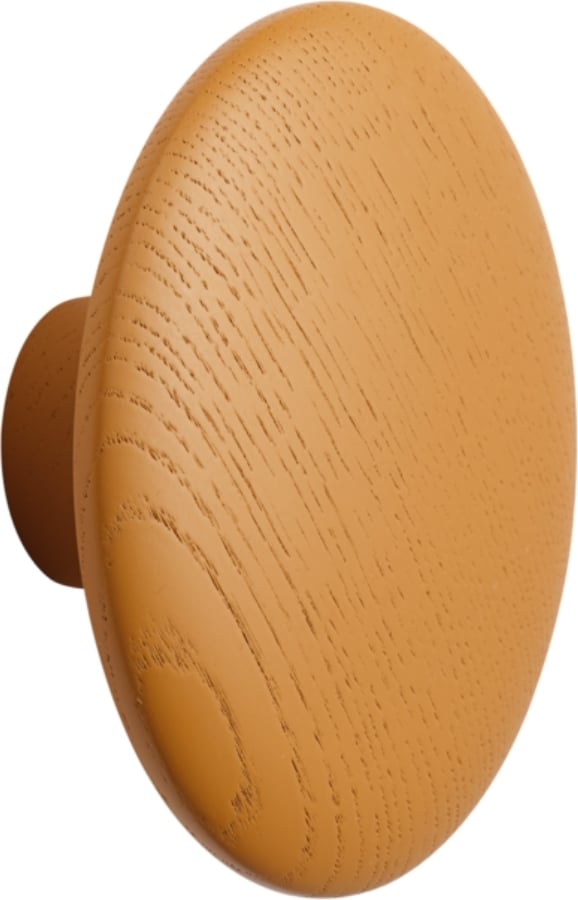Haczyk ścienny Dots Wood 13 cm pomarańczowy