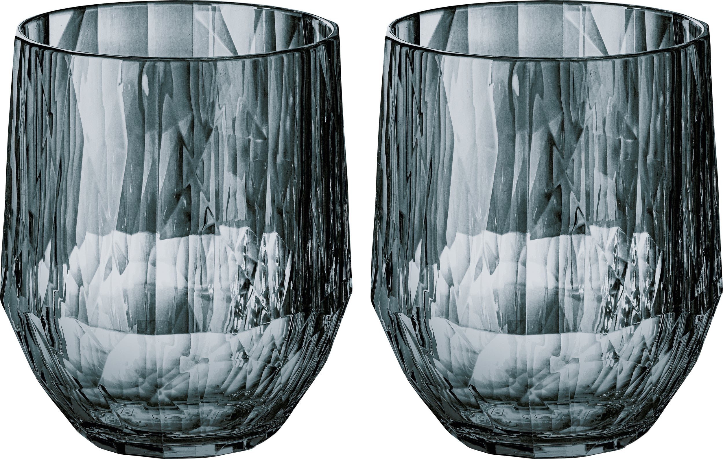 Kubki Club No. 23 200 ml transparentny szary 2 szt.