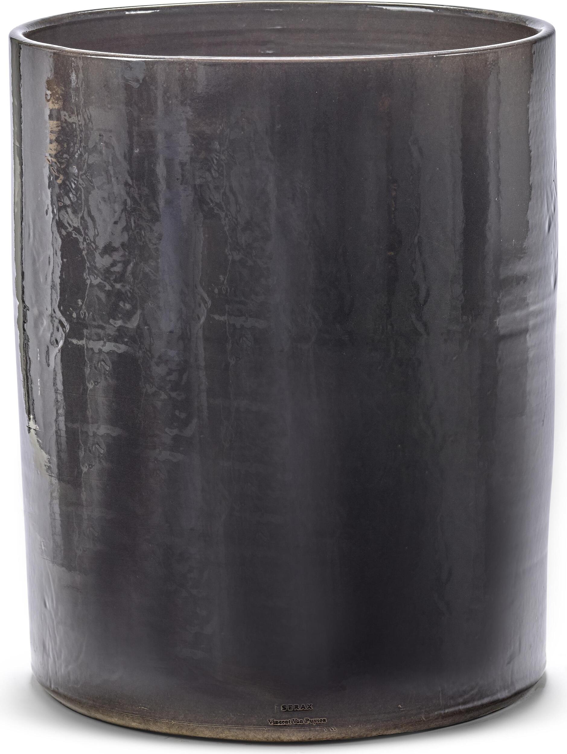 Osłonka na doniczkę Vaso 39 cm antracytowa