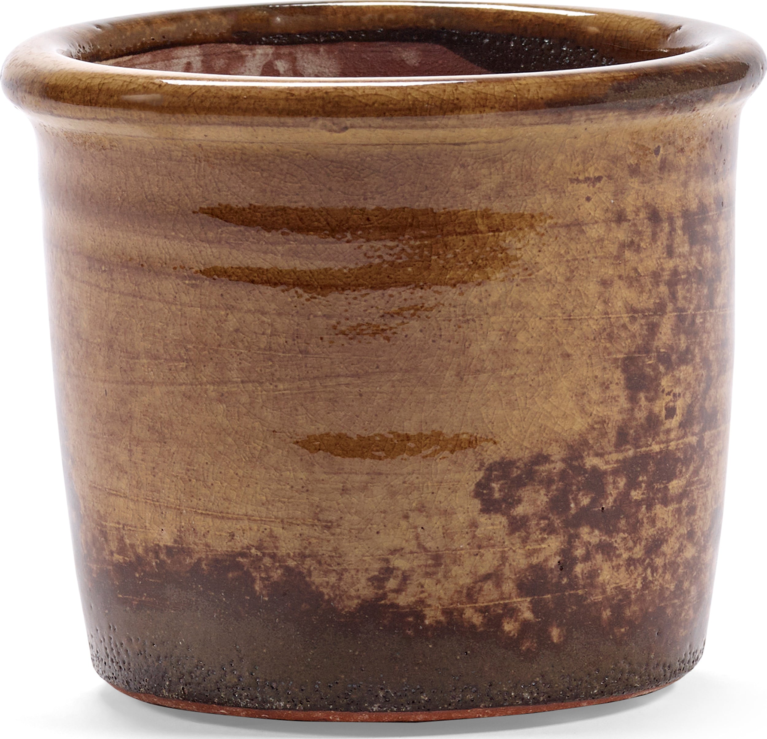 Osłonka na doniczkę Glazed Shades 11 cm rdzawa