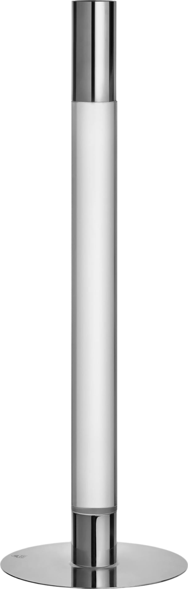 Świecznik na klasyczną świecę Lumiere 32 cm srebrny