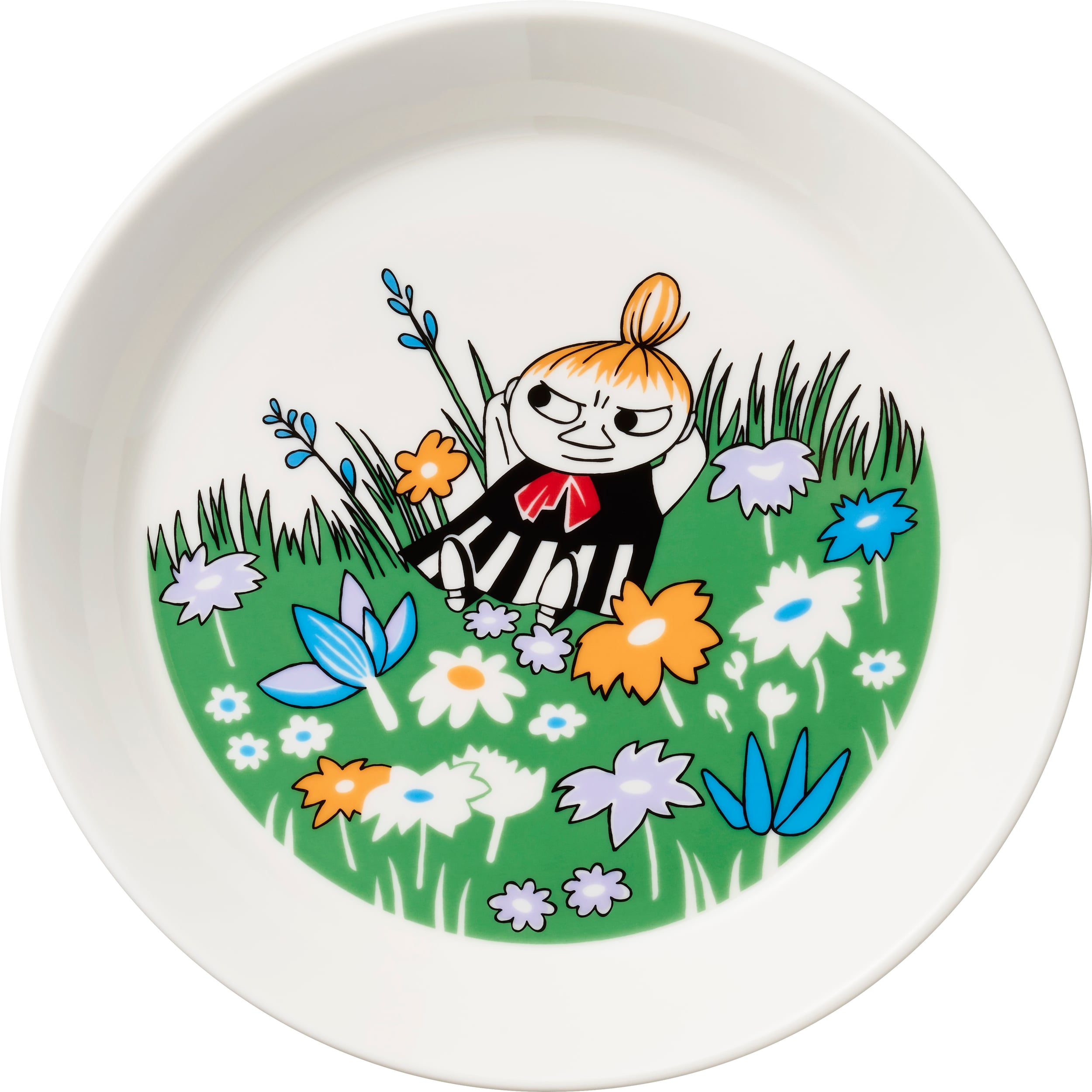 Talerz Arabia Finland Muminki Mała Mi i łąka 19 cm