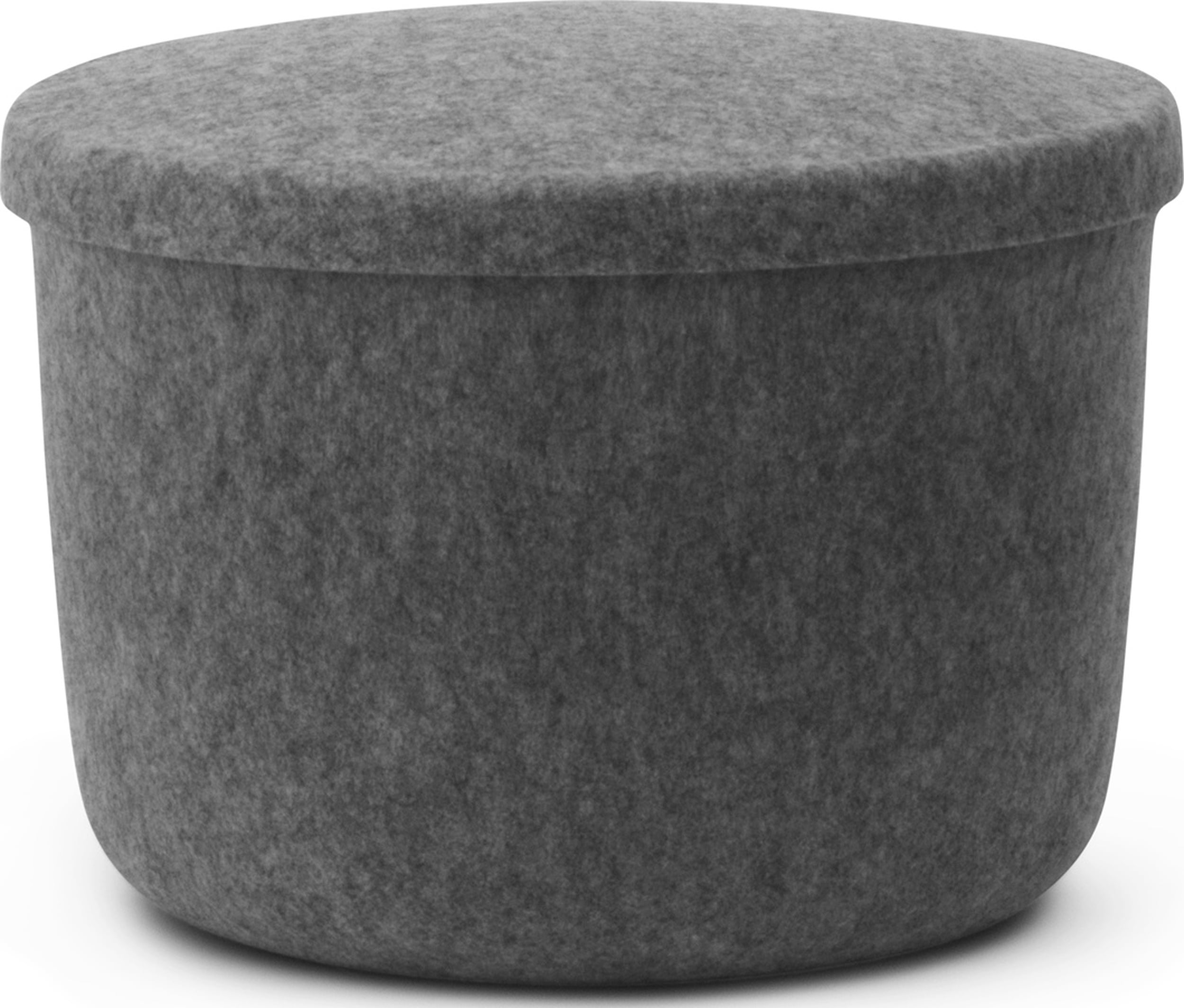 Puf ze schowkiem Hide 52 5 cm szary