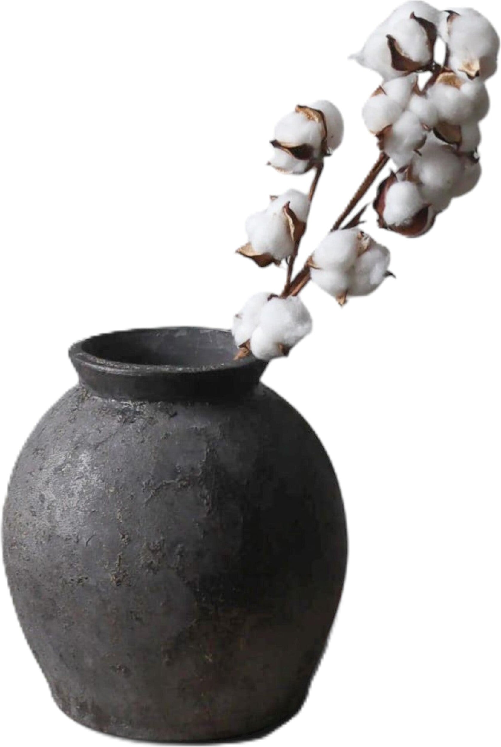 Kwiat sztuczny Botane bawełna 53 cm biała