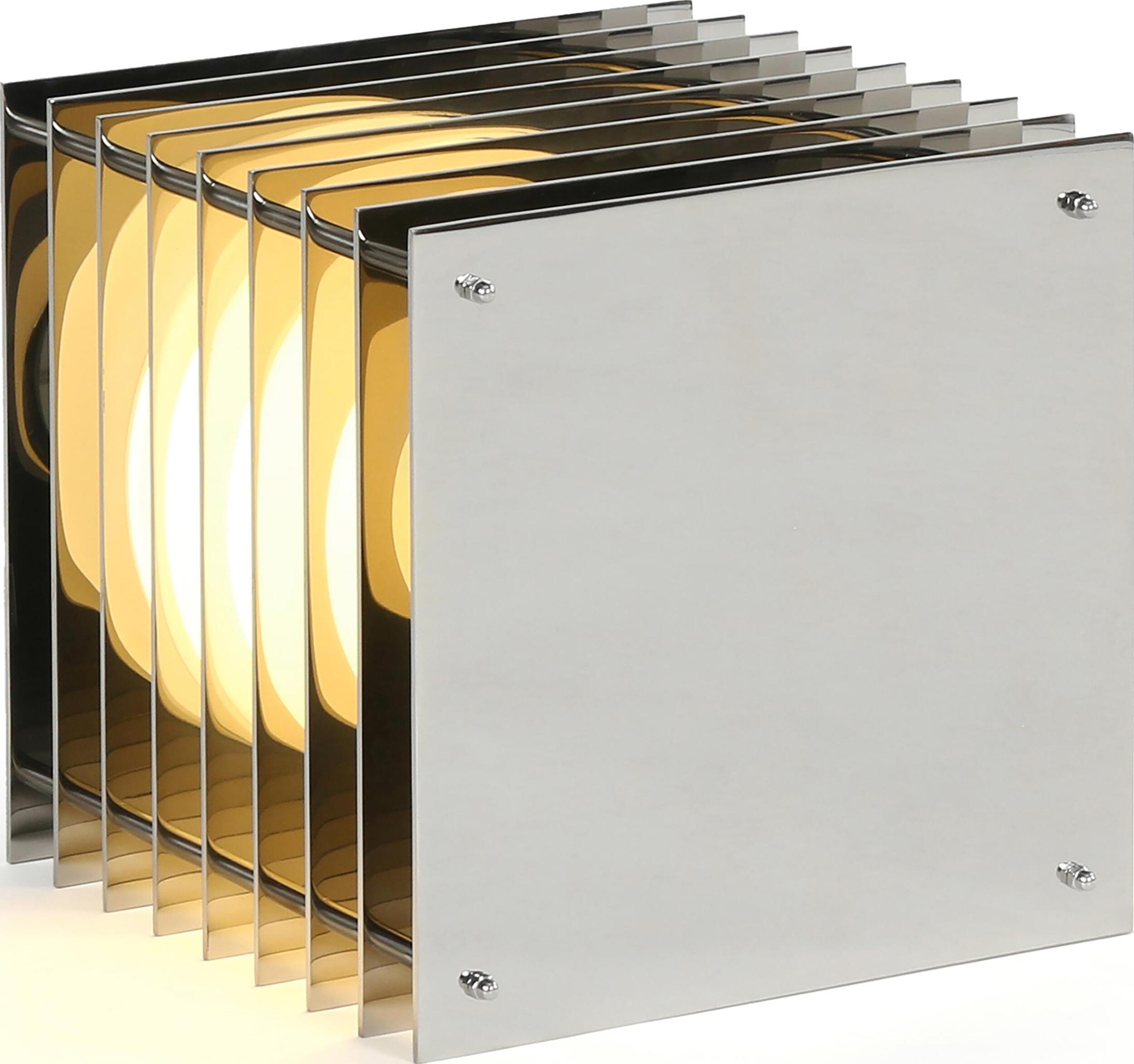 Lampa Lop Square L stal nierdzewna polerowana