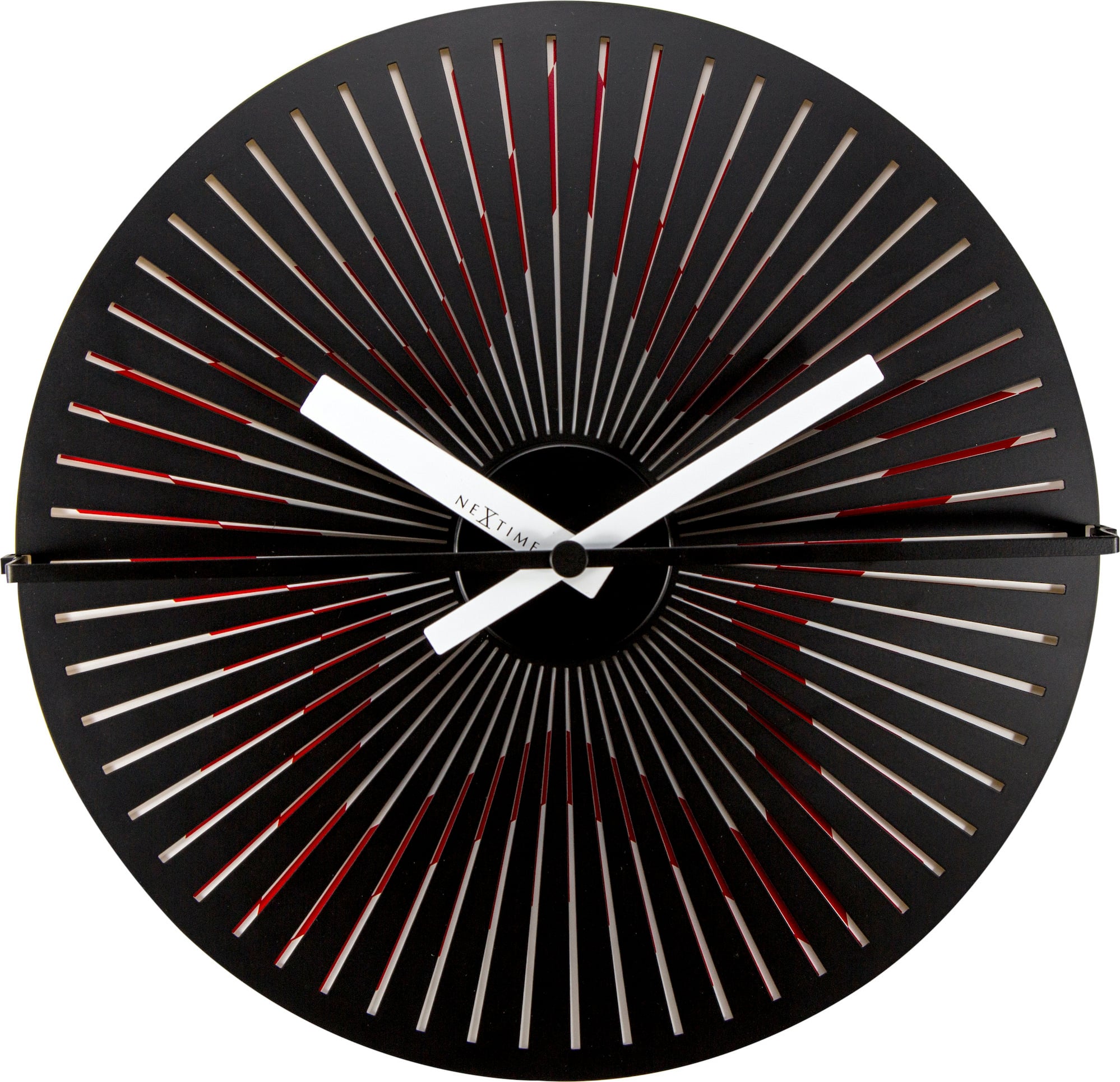 Zegar ścienny Motion Star 30 cm czarno-czerwony