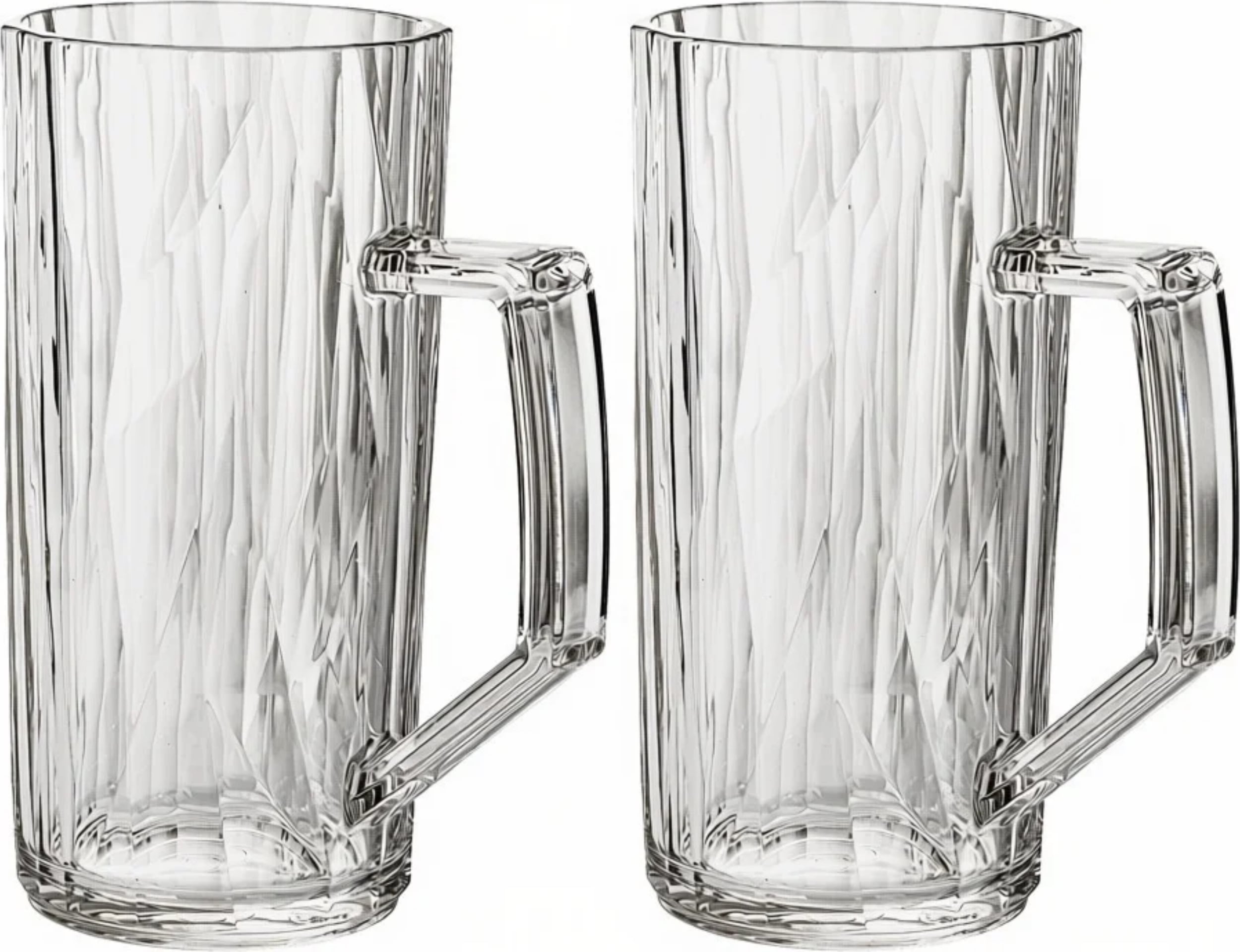 Szklanki do piwa z tworzywa Club No. 26 Tritan 500 ml jasnoszare 2 szt.