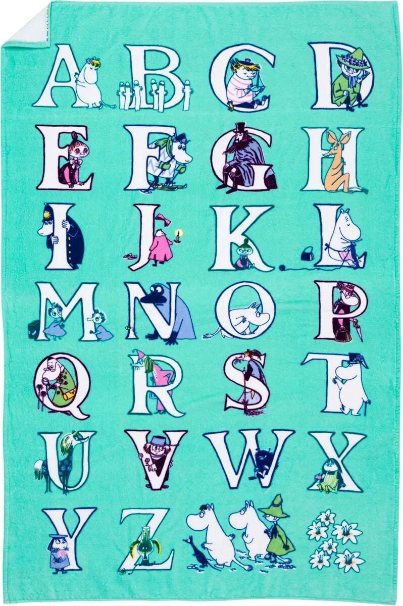Ręcznik Arabia Finland Muminki Alphabets 95 x 150 cm