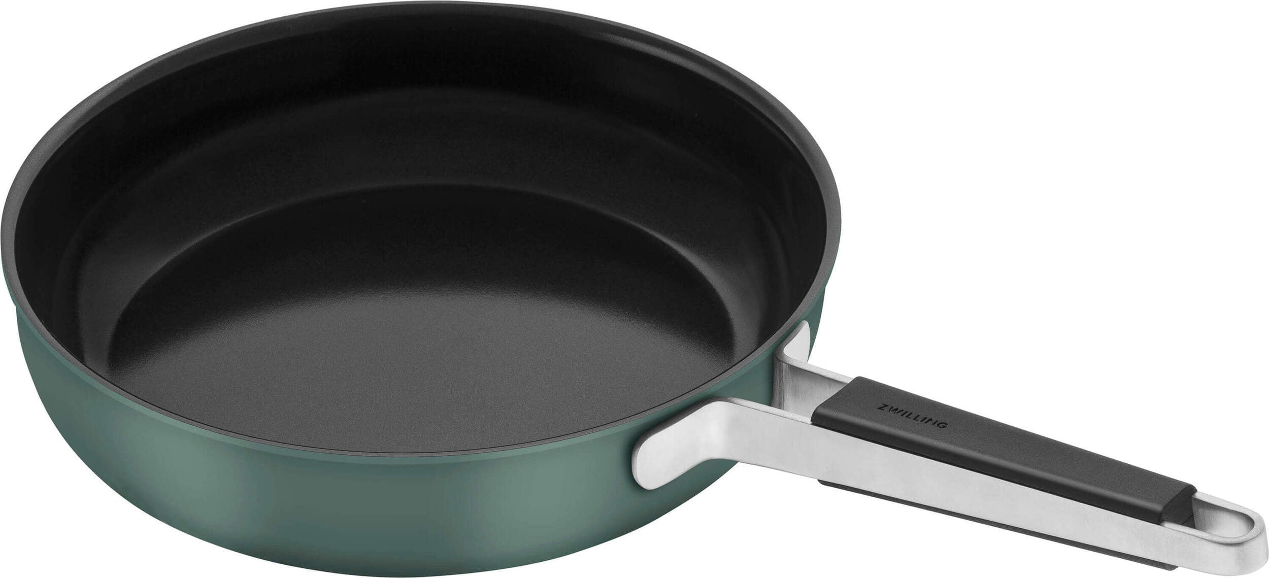 Patelnia płytka Pure 28 cm czarno-zielona