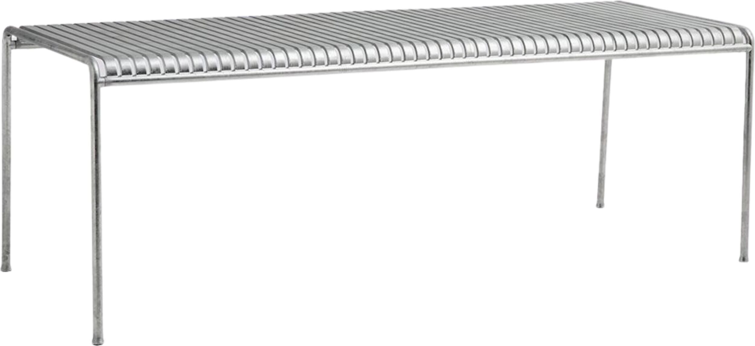 Stół ogrodowy Palissade 220 x 90 cm stal cynkowana ogniowo