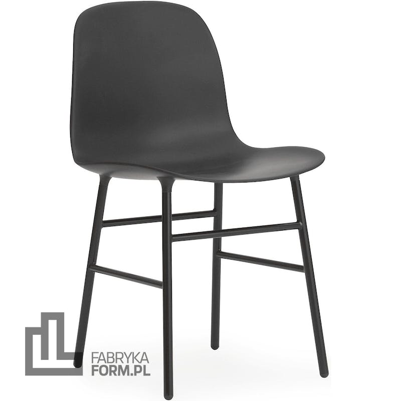 Krzesło Form stalowe nogi czarne