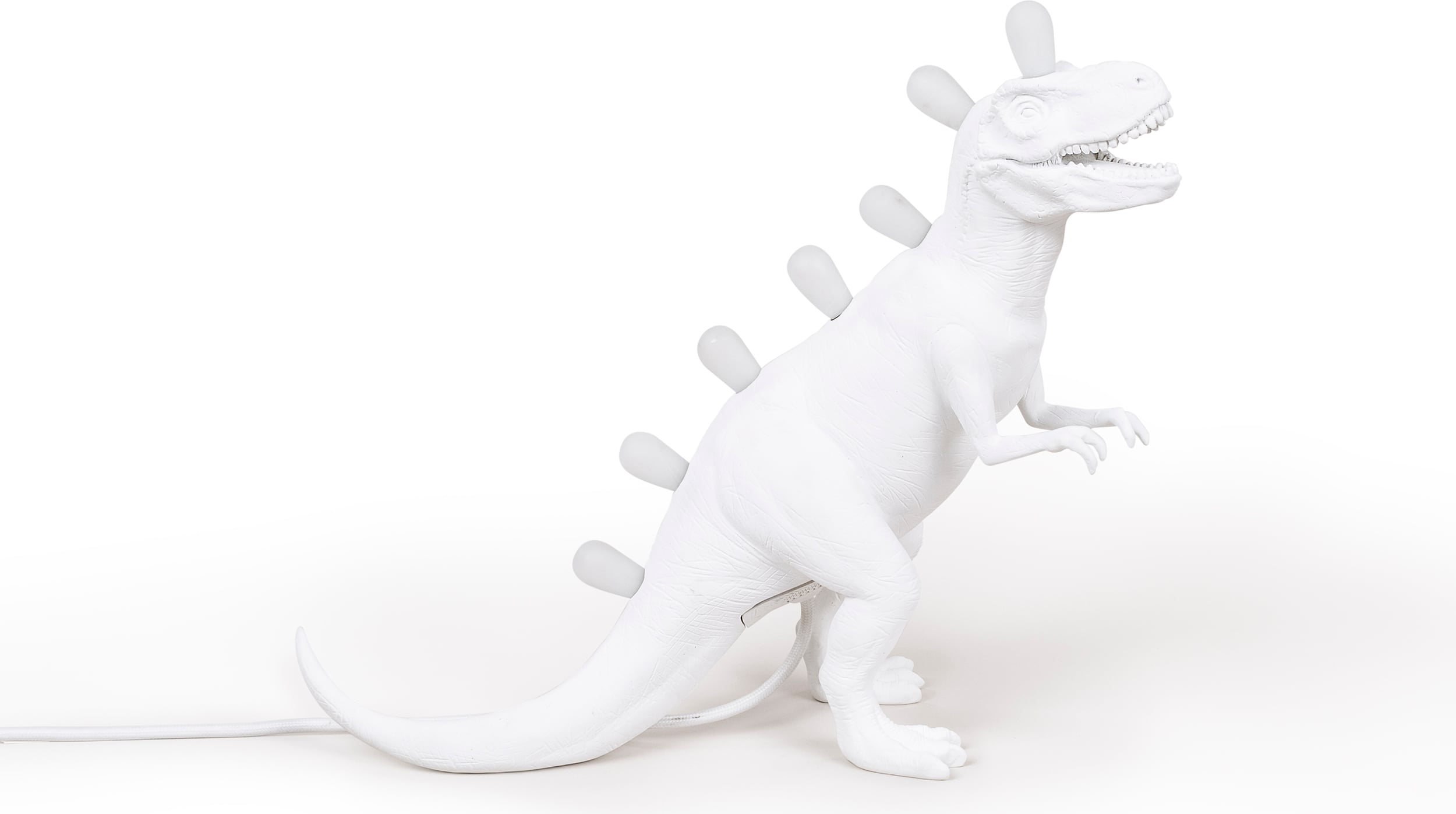 Lampa LED Jurassic Rex biała