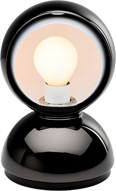 Lampa stołowa i ścienna Eclisse 18 cm czarna