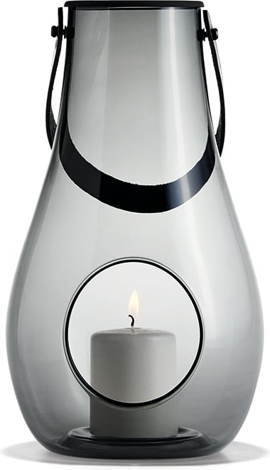 Latarnia Design With Light szara 29 cm