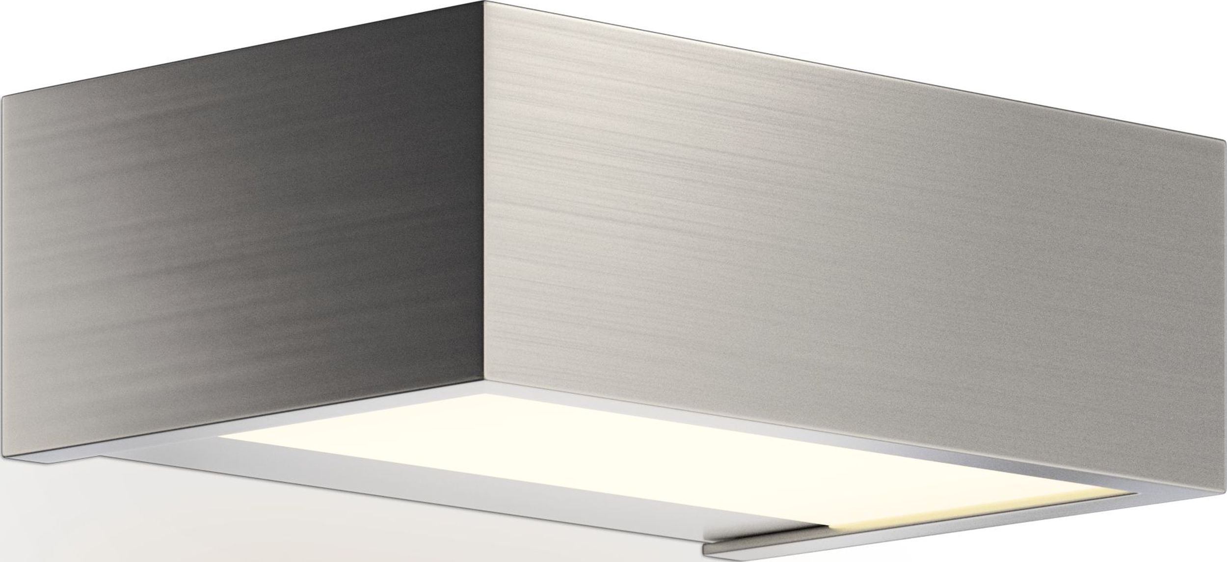 Lampa ścienna Box LED 15 cm nikiel