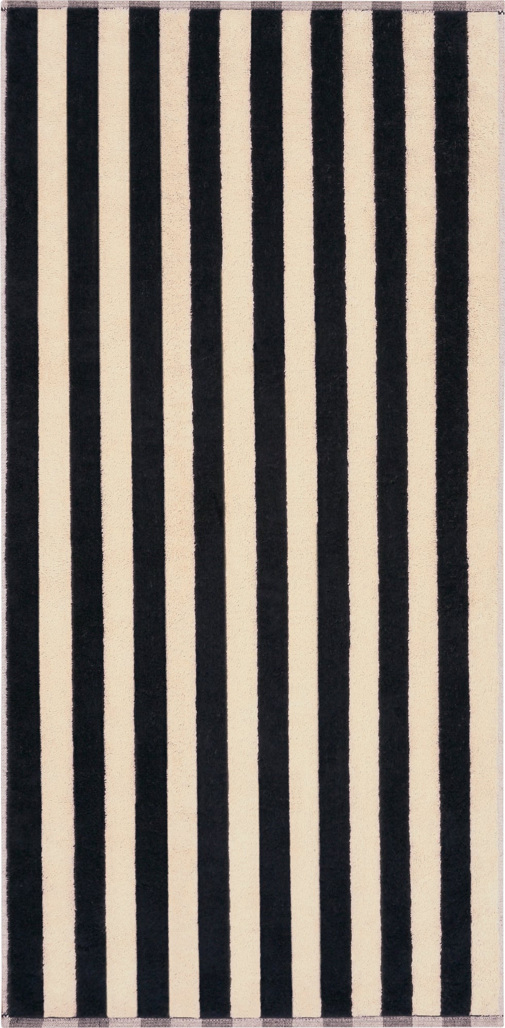 Ręcznik Bold Streifen 70 x 140 cm czarno-beżowy