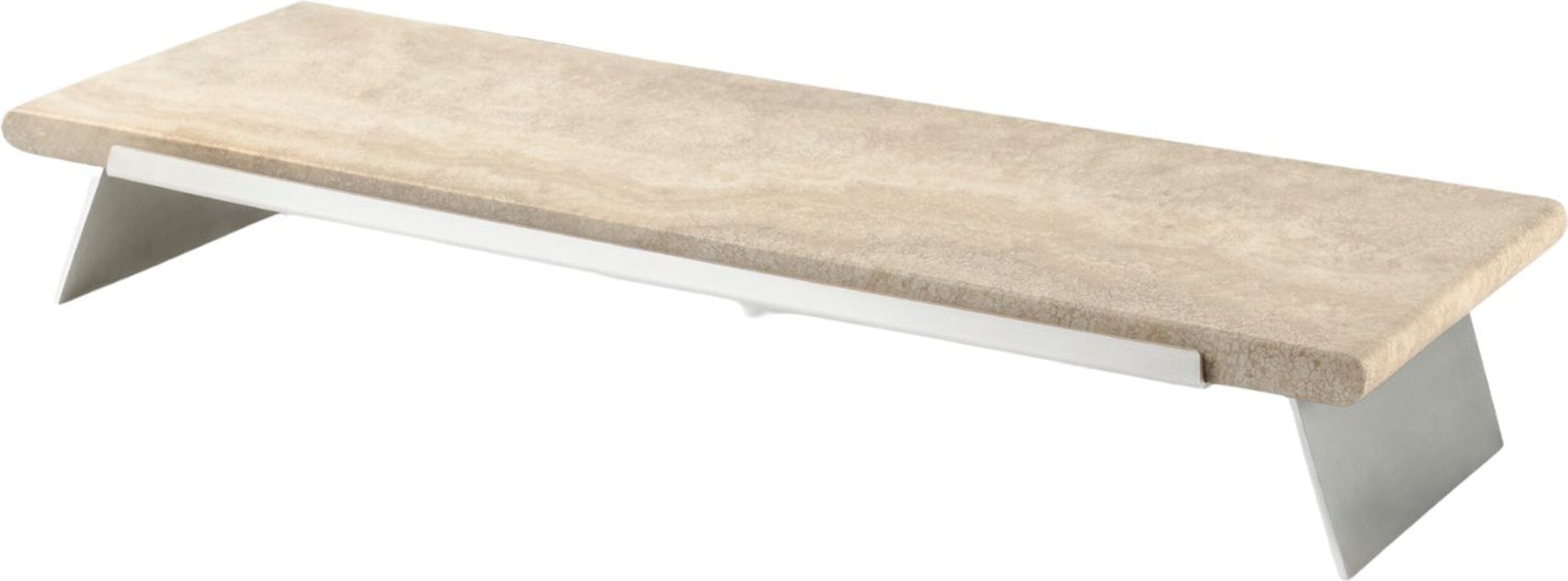 Ekspozytor bufetowy Fusion 60 x 20 cm srebrny kamienny