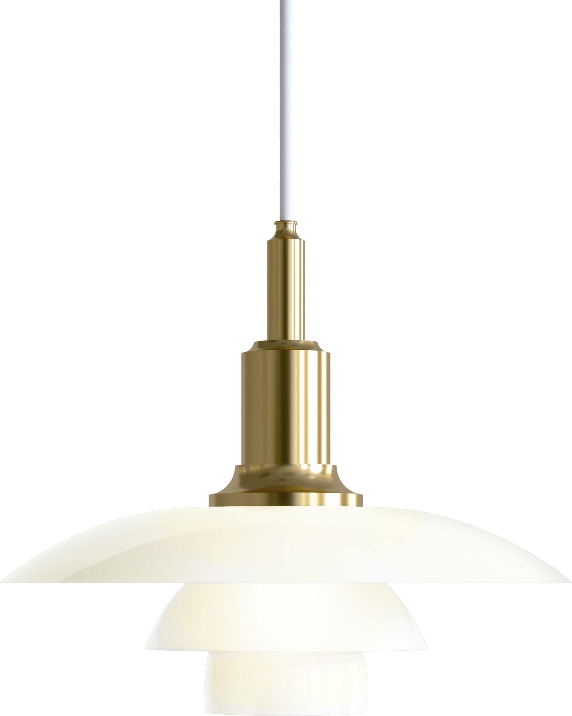 Lampa wisząca PH 28 5 cm mosiądz