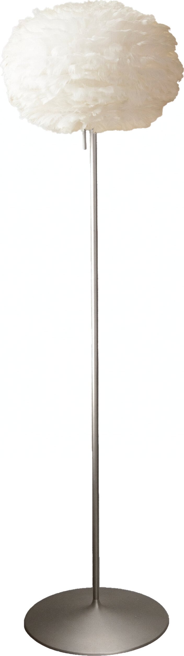 Lampa podłogowa Eos 35 cm biała ze srebrną podstawą