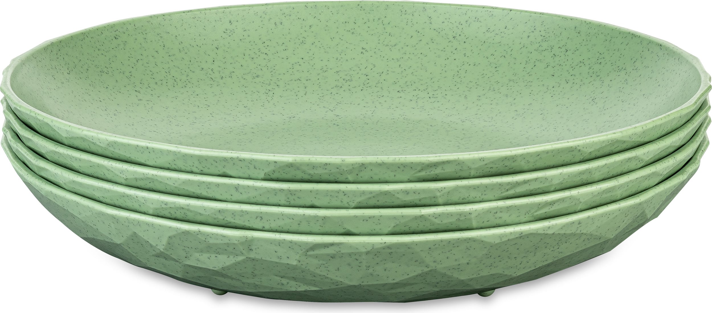Talerze głębokie Club Nature 22 cm zielone 4 szt.