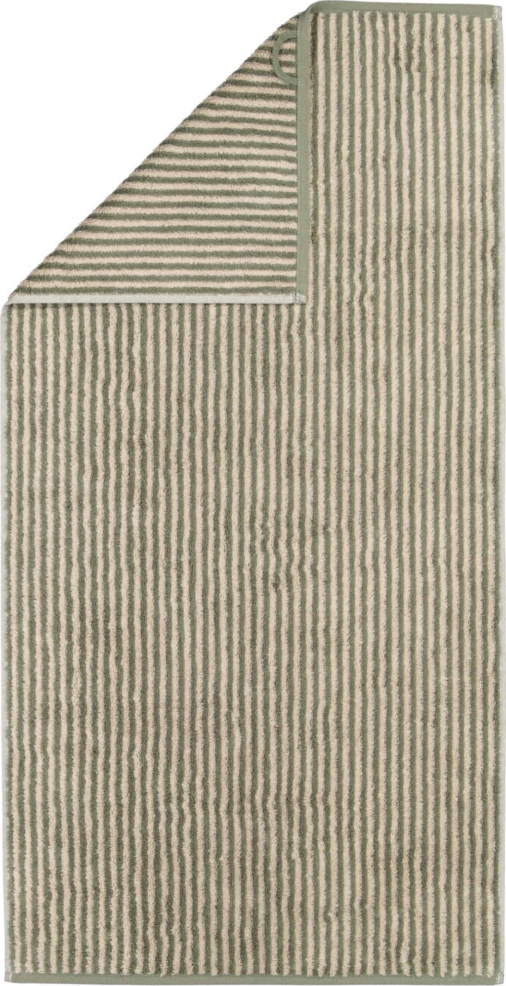 Ręcznik kąpielowy Two-Tone w paski 80 x 150 cm trawiasty