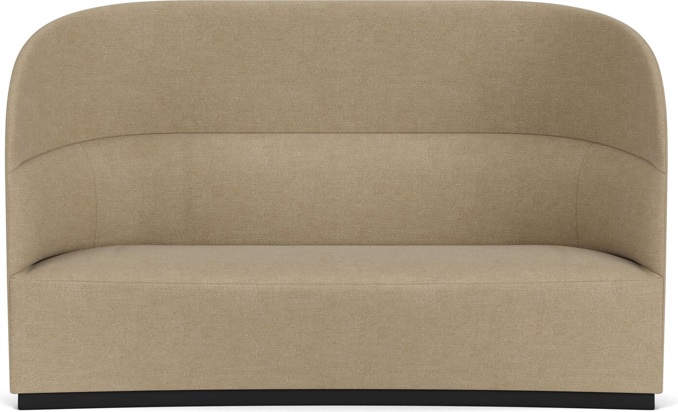 Sofa z wysokim oparciem Tearoom Bouclé 190 cm beżowy z gniazdkiem USB