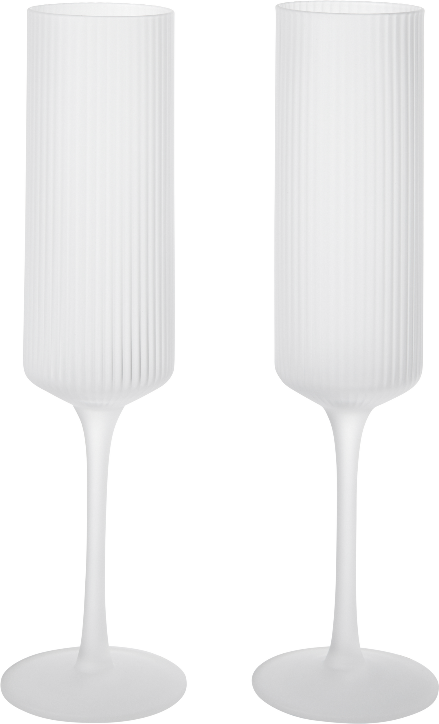 Kieliszki do szampana Ripple Flutes oszronione 2 szt.