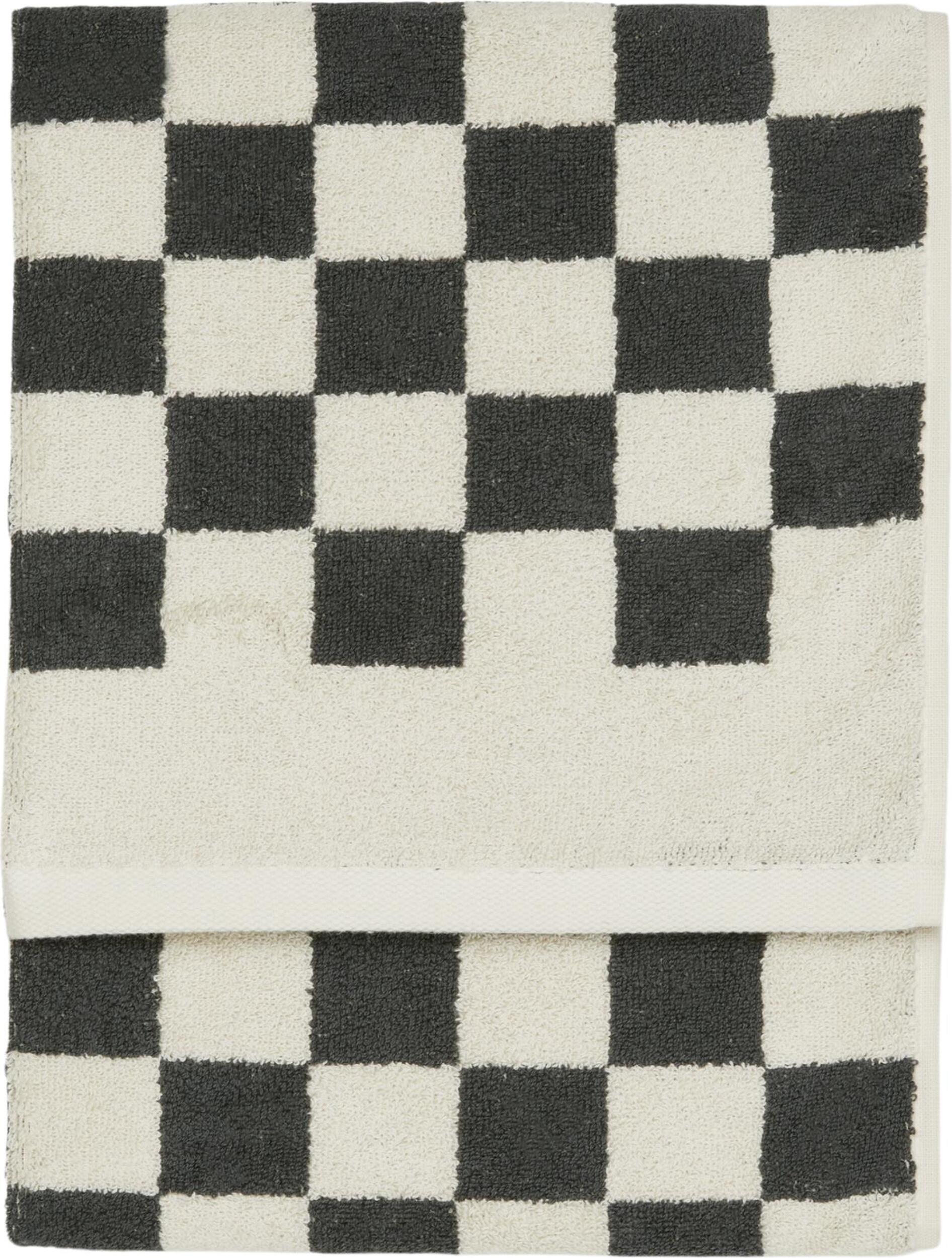 Ręcznik Checker 30 x 50 cm beżowo-antracytowy