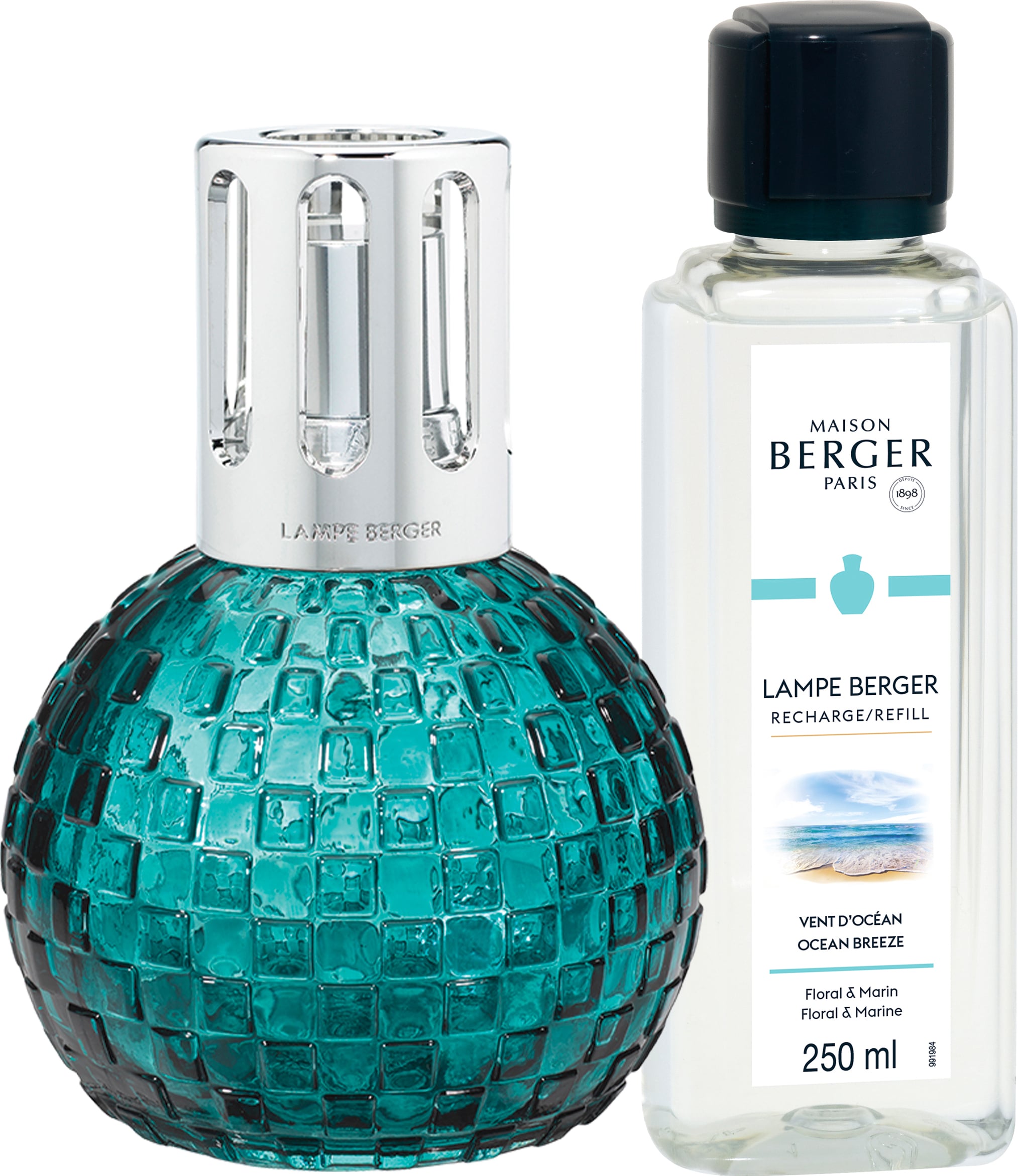 Lampa katalityczna Disco Turquoise z zapachem Cozy Musk