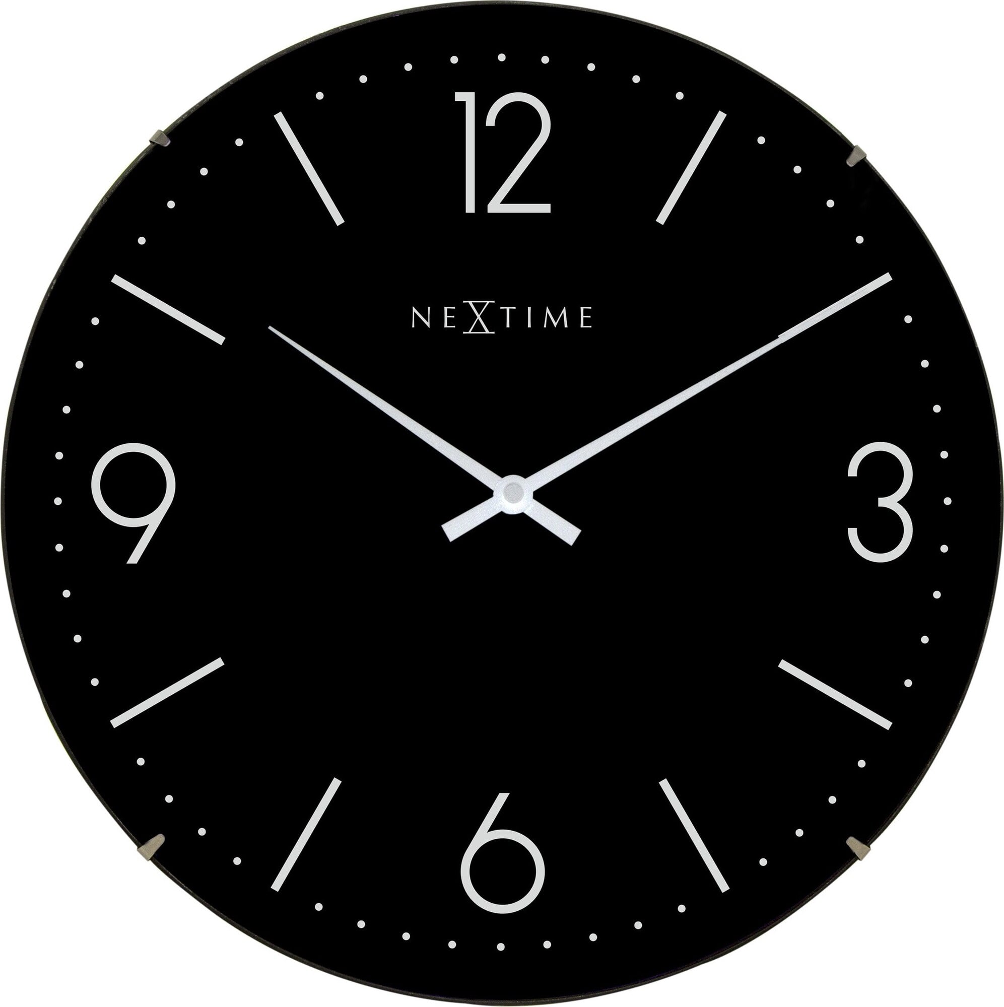 Zegar ścienny Basic Dome czarny