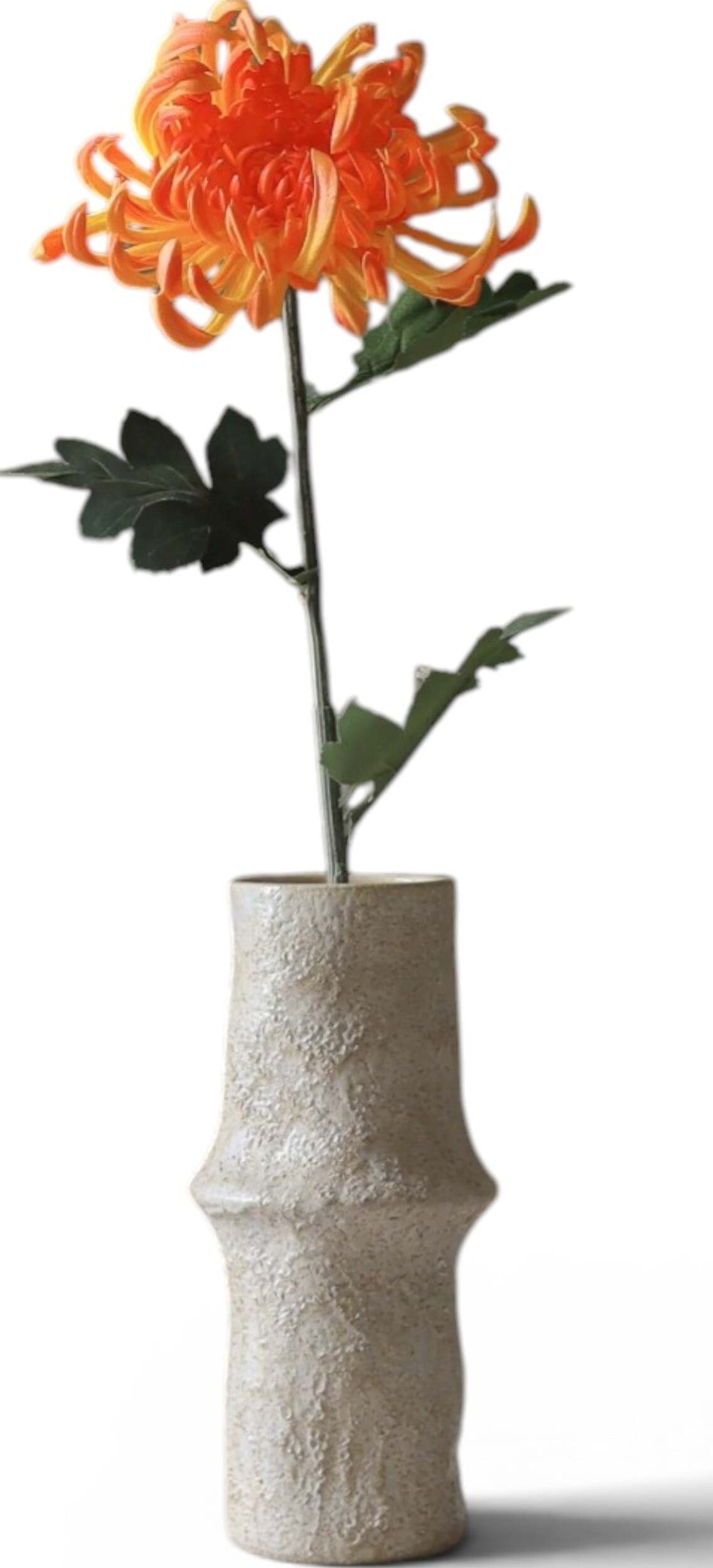 Kwiat sztuczny Botane chryzantema 77 cm pomarańczowa