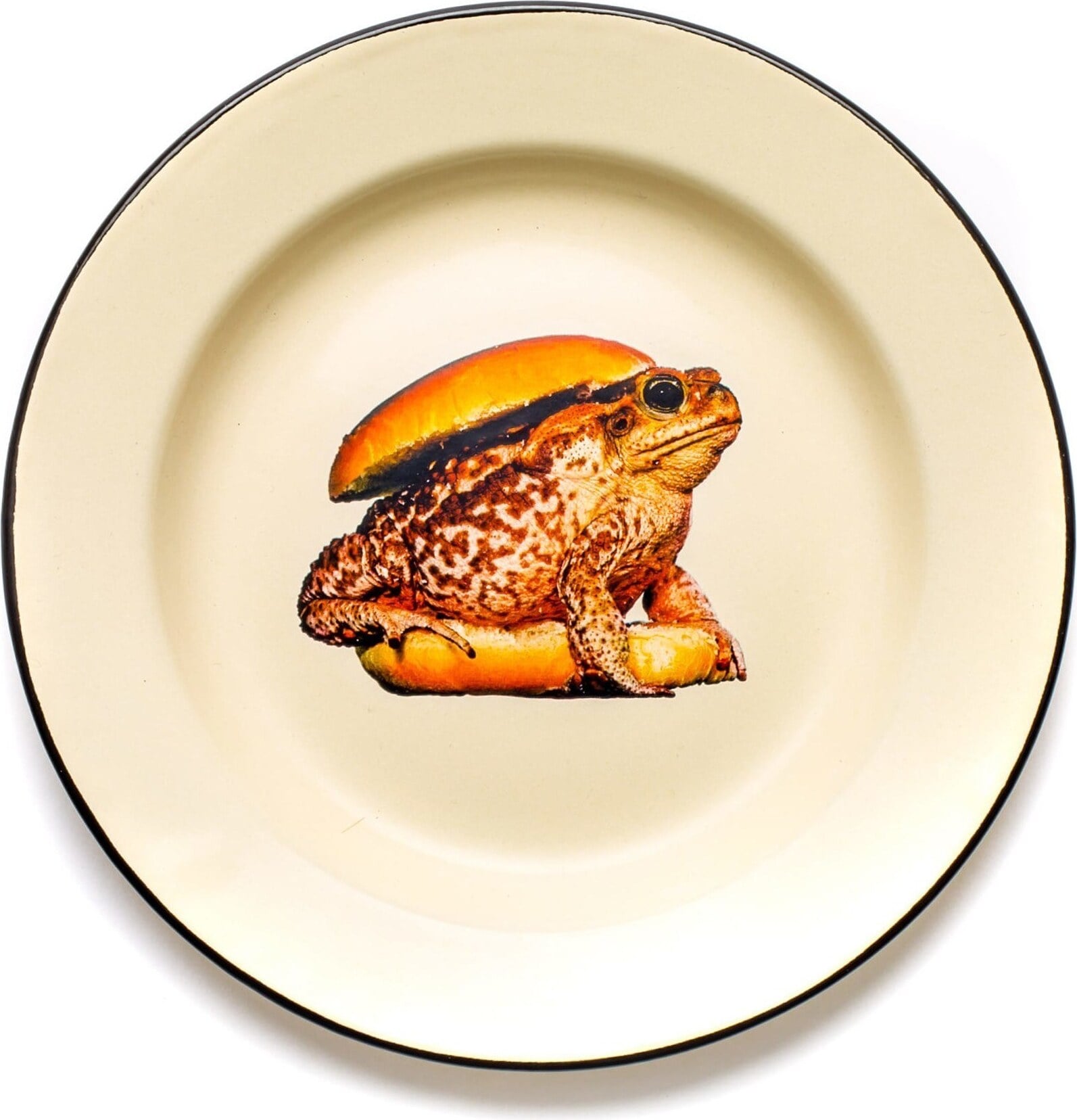 Talerz Seletti Wears Toiletpaper emaliowany Frog