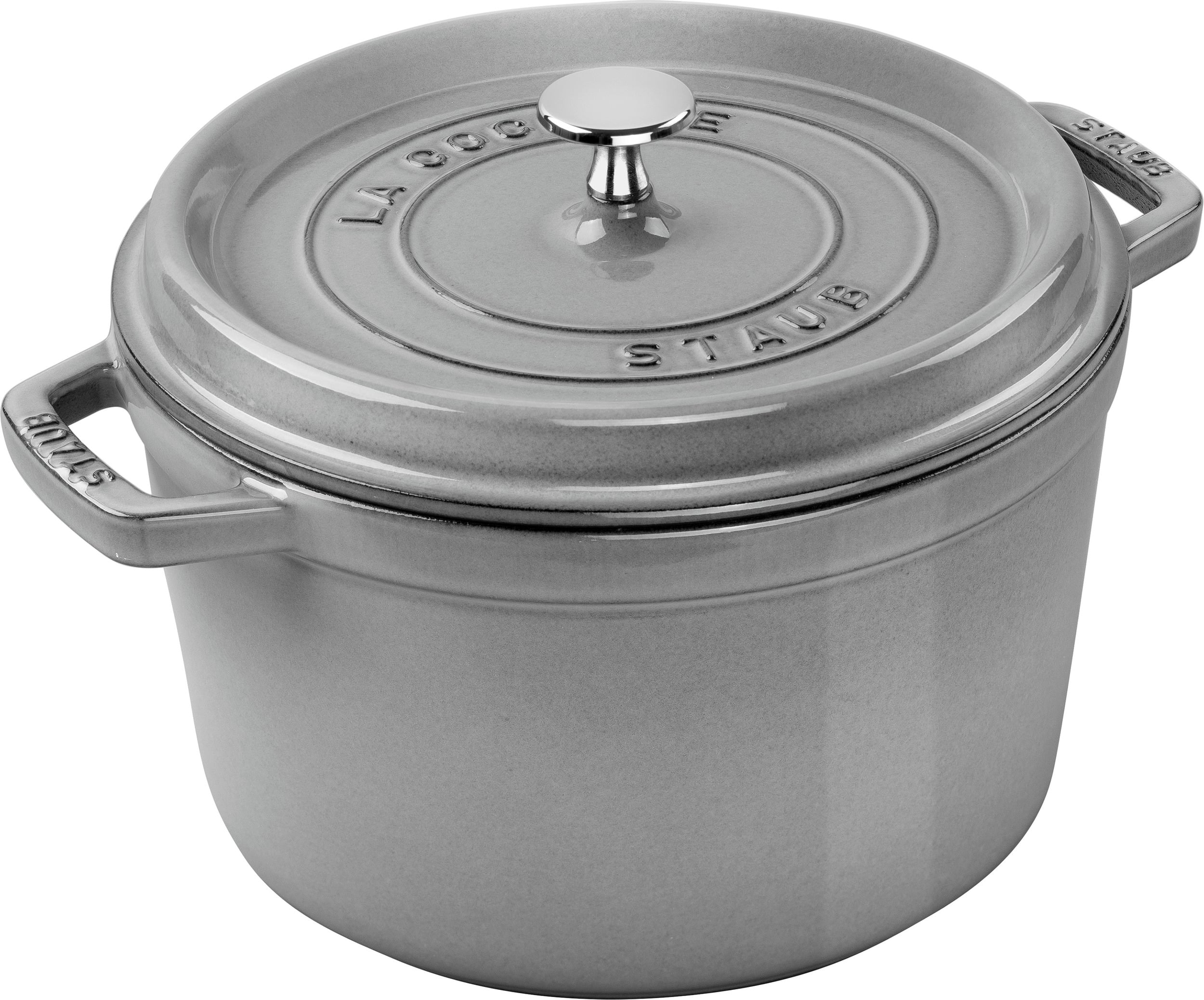 Garnek La Cocotte wysoki 4 8 l grafitowy żeliwny