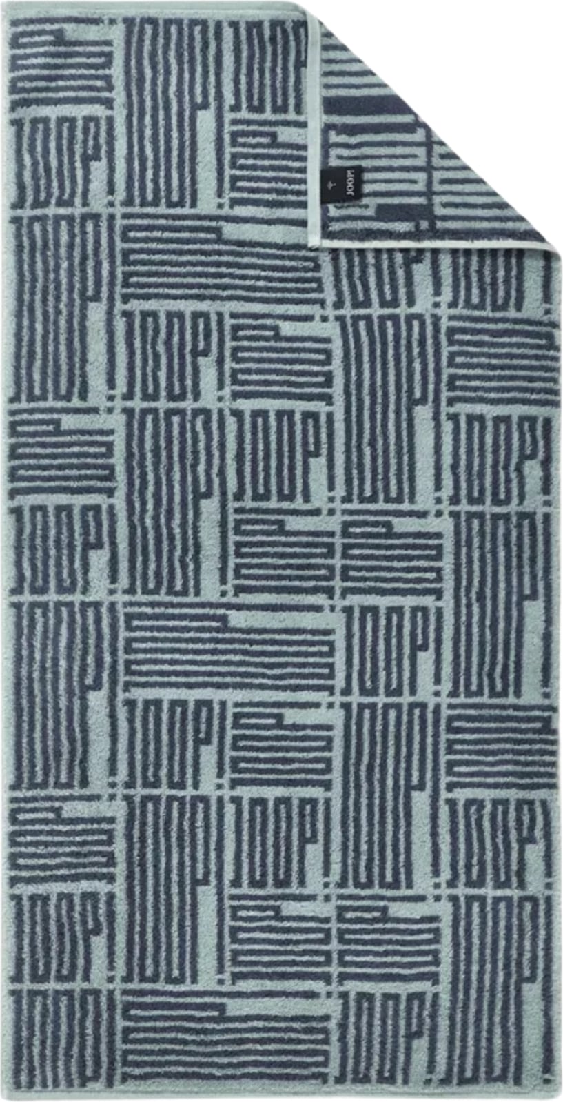 Ręcznik kąpielowy Bars Allover 50 x 100 cm akwamaryna