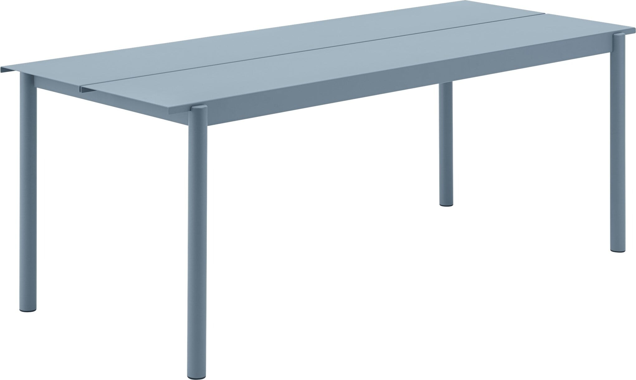 Stół ogrodowy Linear 200 x 75 cm zgaszony błękit