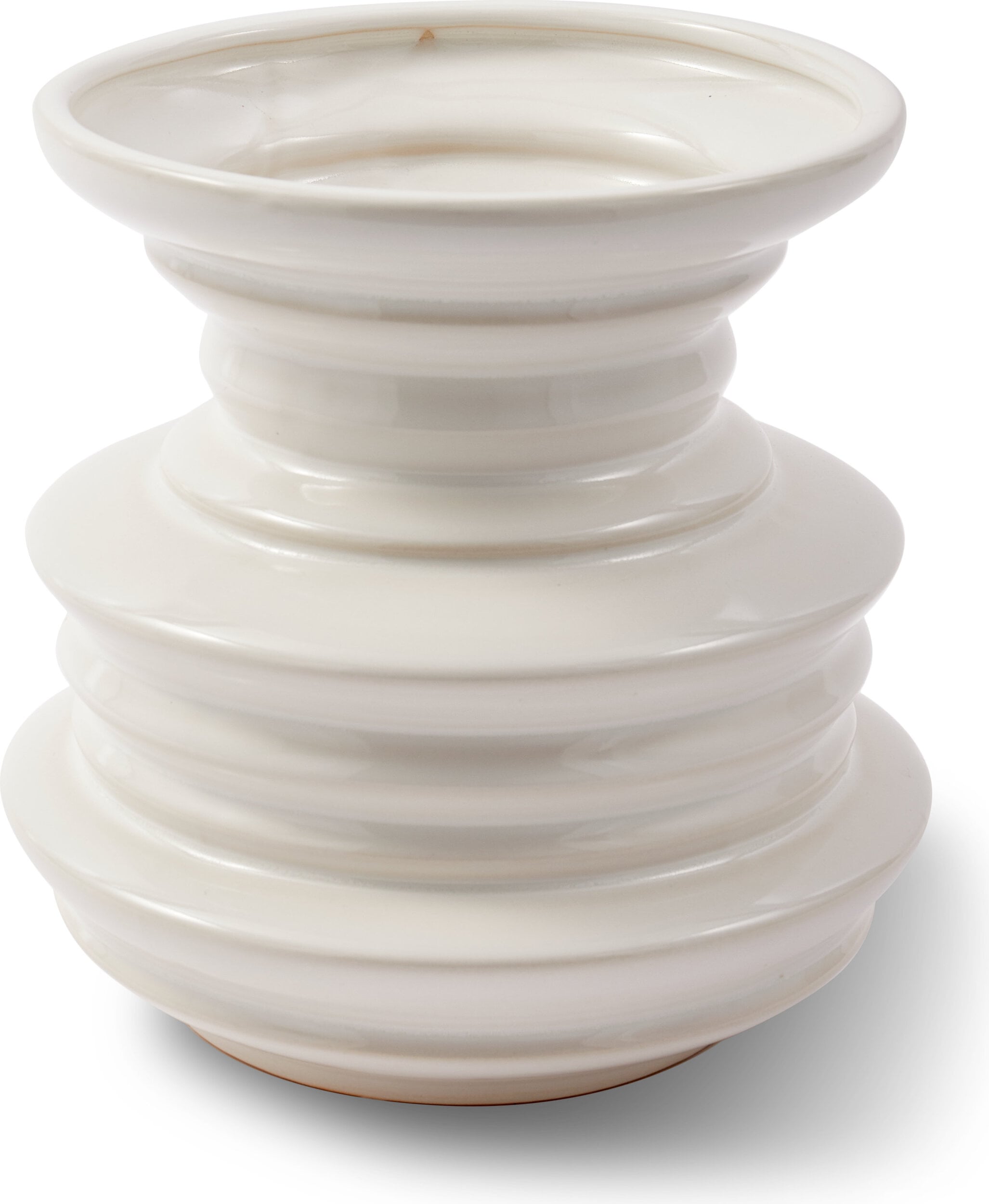 Wazon Stacked Plates 23 cm biały