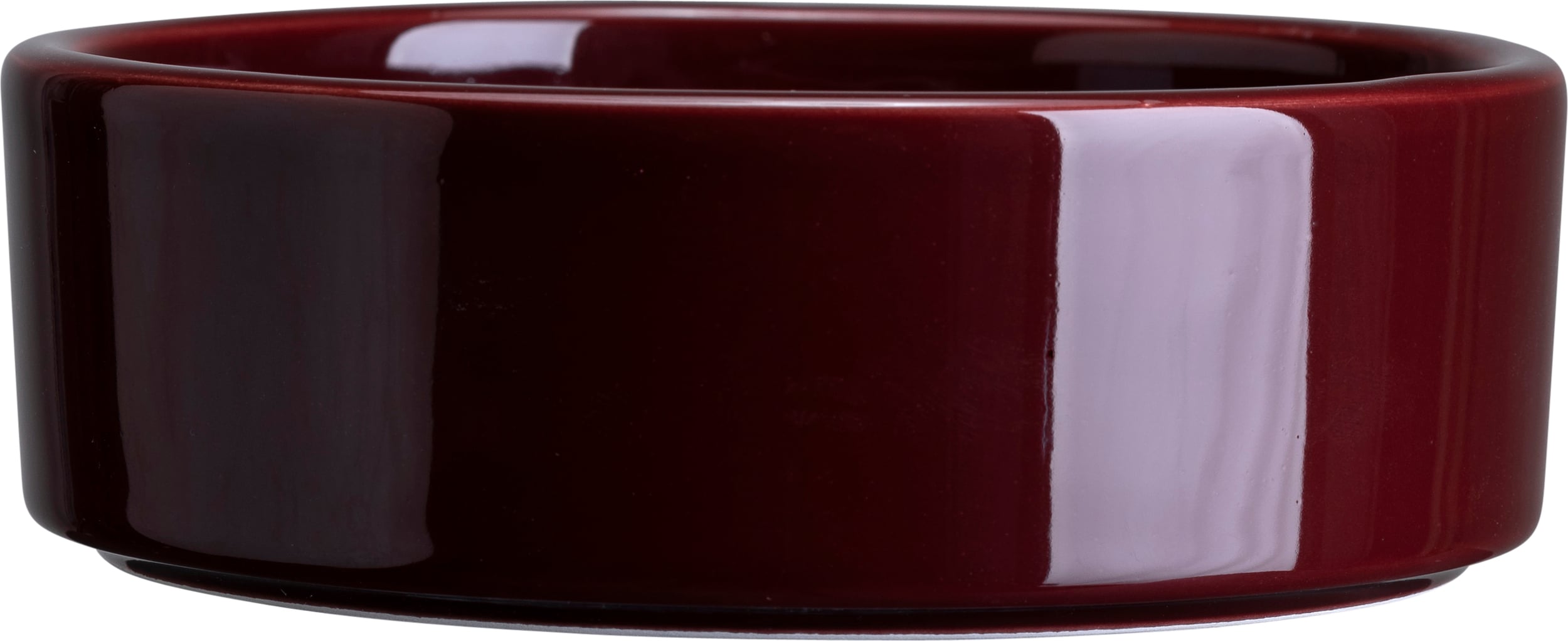 Podstawka pod doniczkę Hoff 8 cm burgundowa szkliwiona